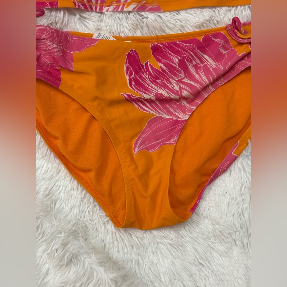 Athleta Orange and Pink Floral Intimate Set - Picture 6 of 8